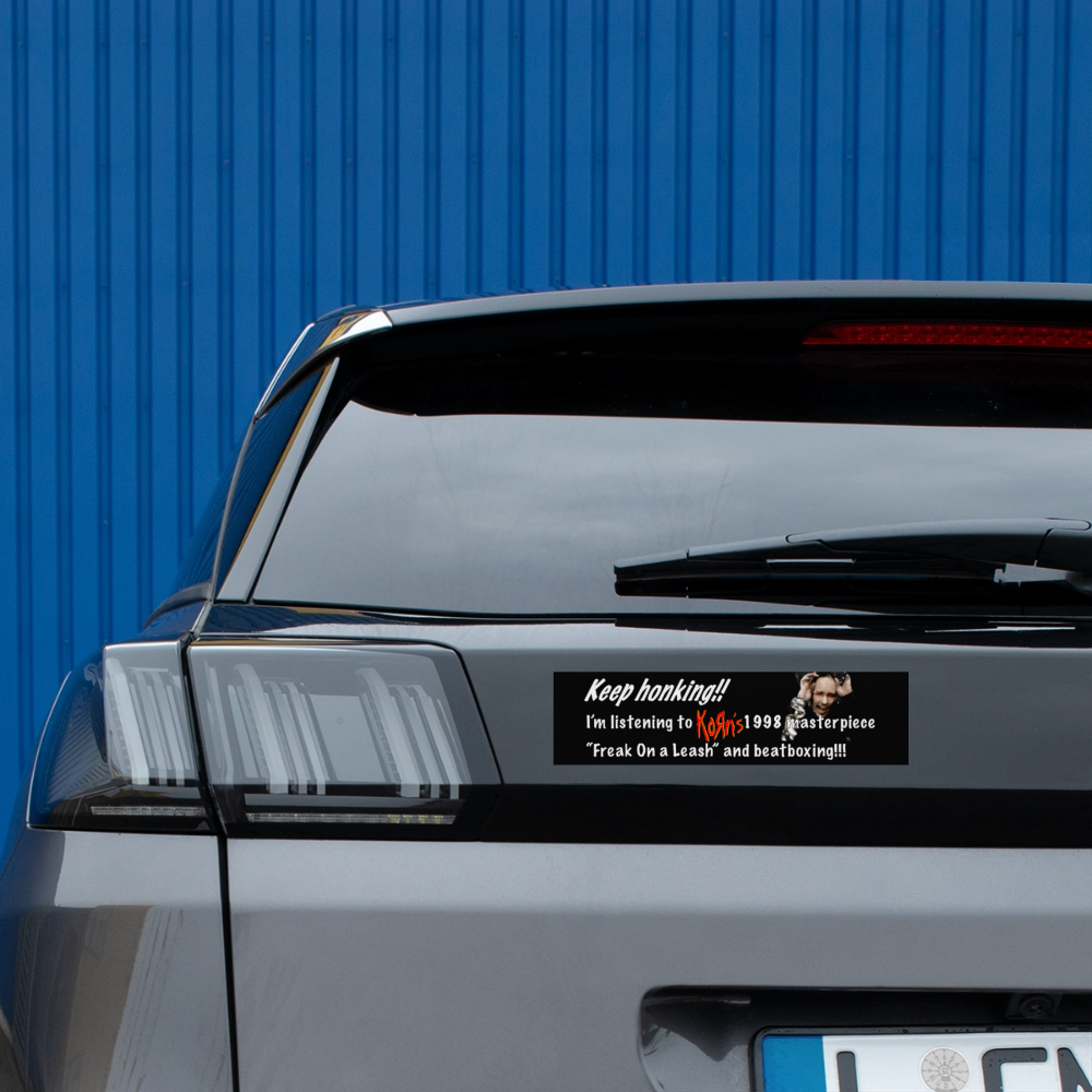 Keep Honking - Bumper Sticker - white matte