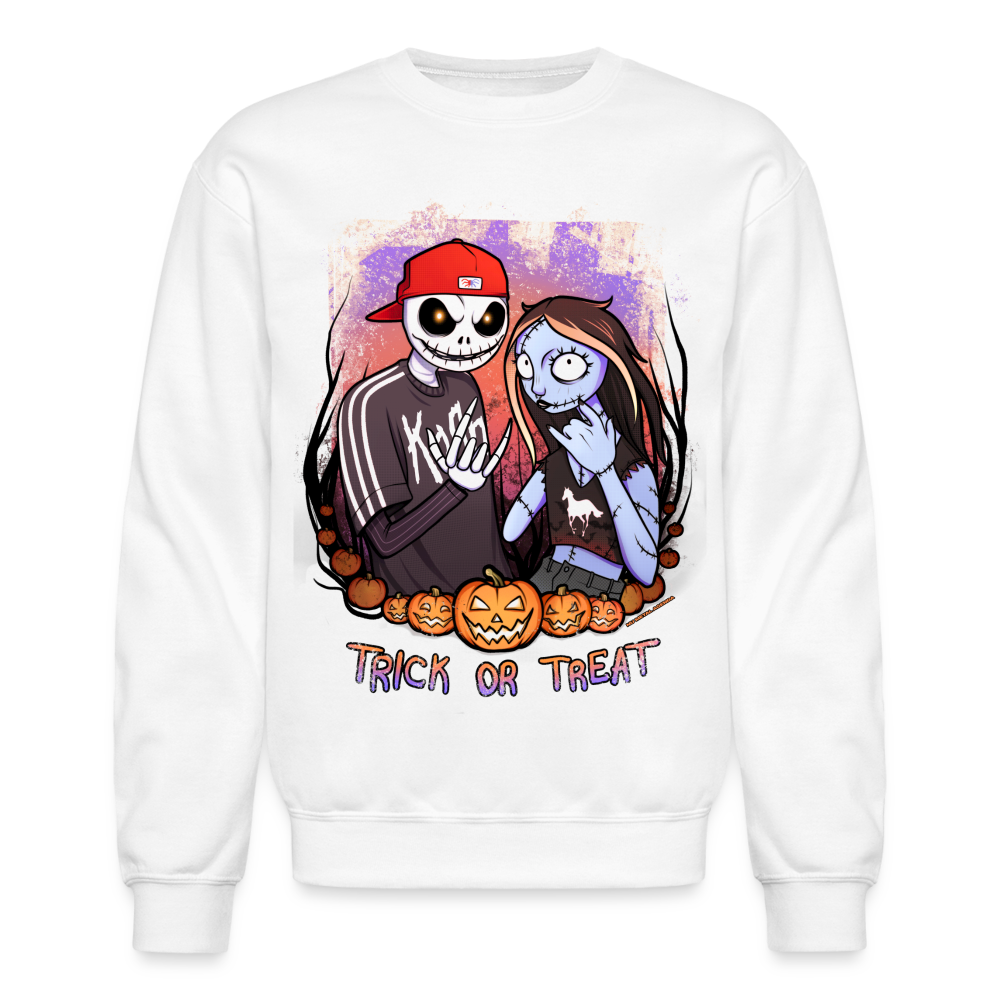 Jack and Sally Nu Metal Enjoyers - Crewneck Sweatshirt - white