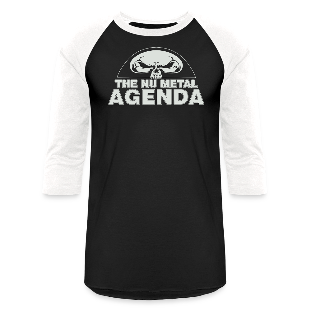 NMA Skull - Baseball Tee - black/white