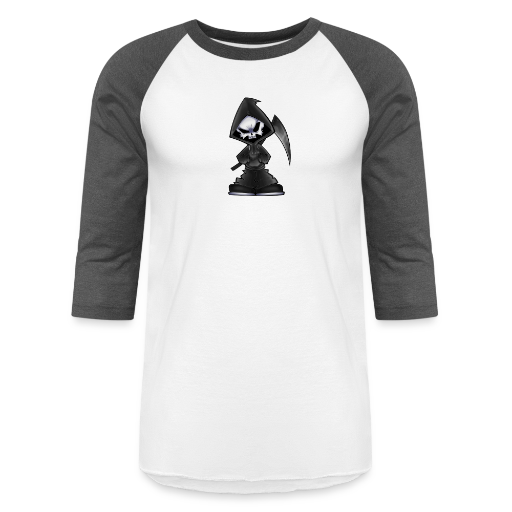NMA Skull Reaper - Baseball T-Shirt - white/charcoal