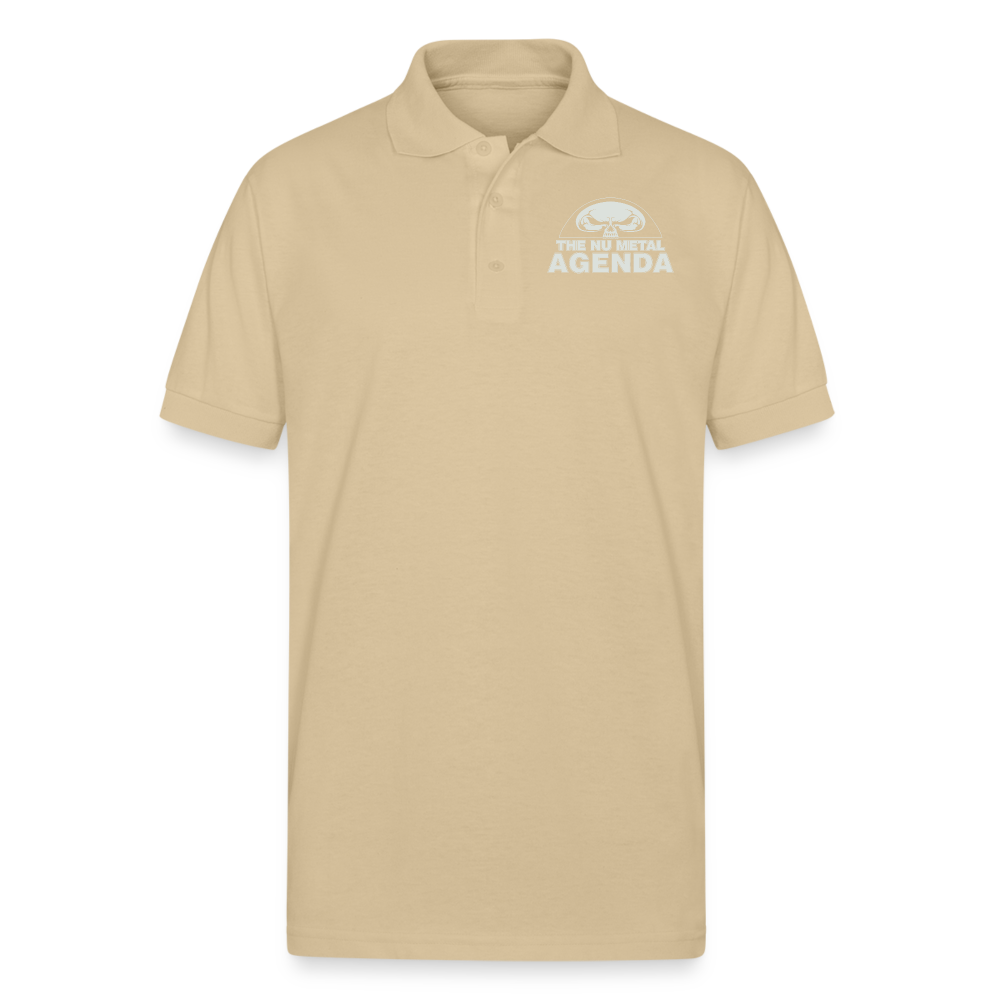 NMA Skull - Unisex 50/50 Jersey Polo - Sand