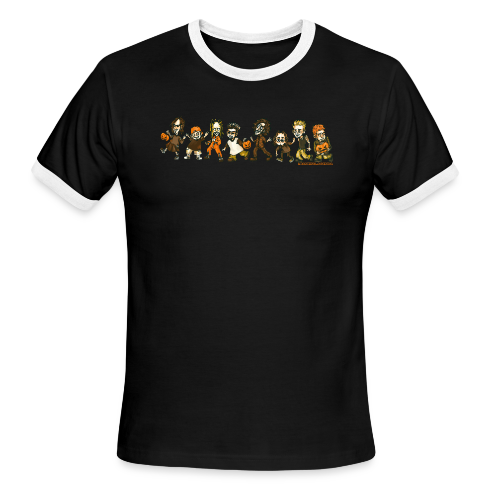 Nu Metal Trick or Treaters - Ringer T-Shirt - black/white