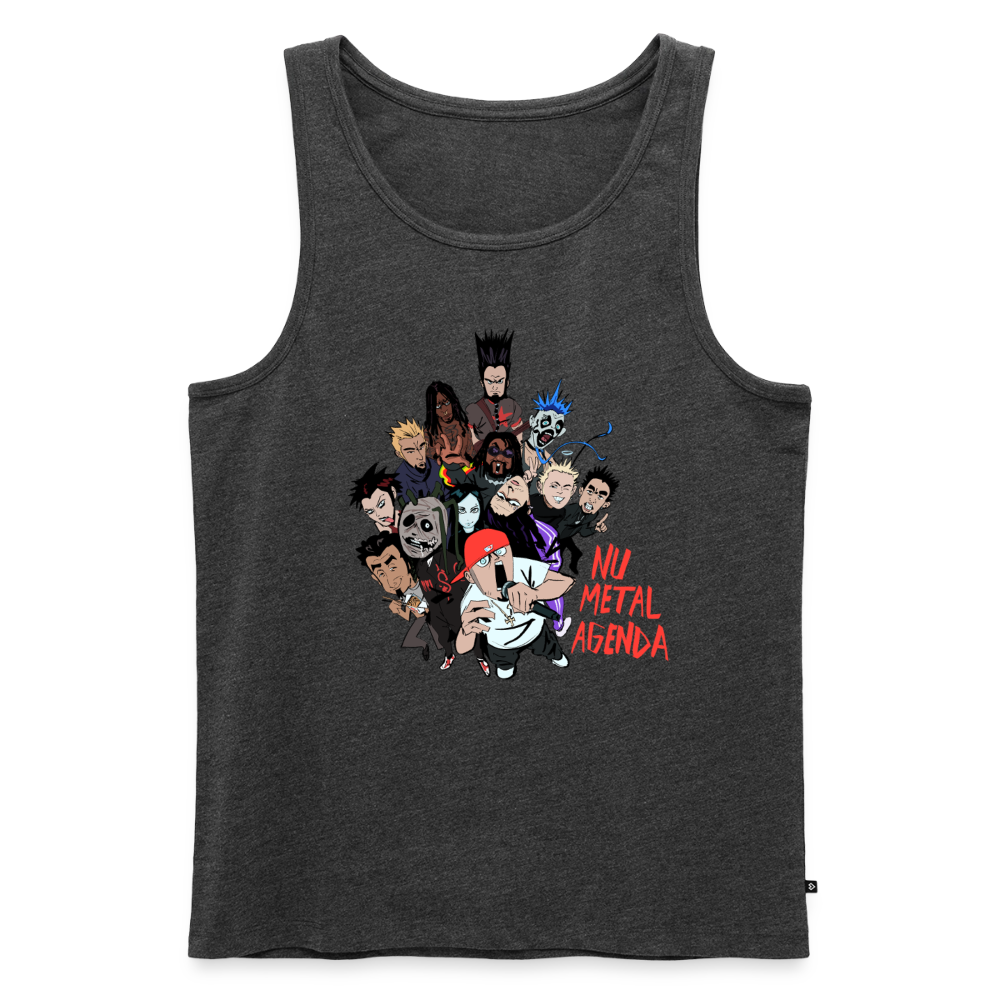 Nu Metal Family Portrait - Premium Tank - heather anthracite