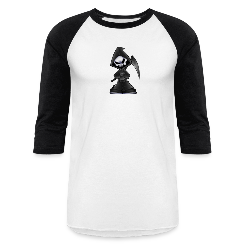 NMA Skull Reaper - Baseball T-Shirt - white/black