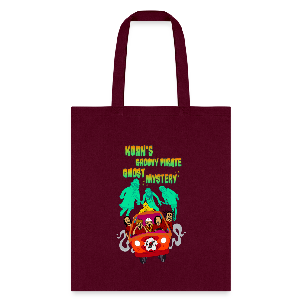 Korn's Groovy Pirate Ghost Mystery Machine - Tote Bag - burgundy