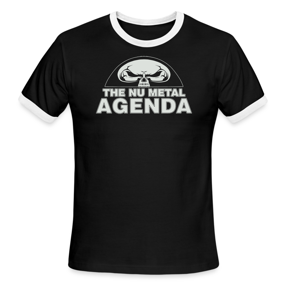NMA Skull - Ringer Tee - black/white