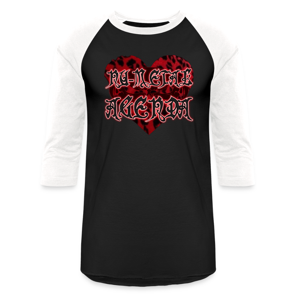 KitteNMA - Baseball T-Shirt - black/white