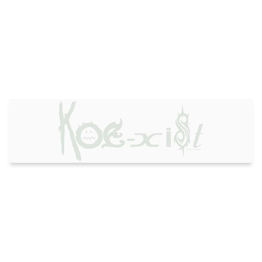 Koexist - Bumper Sticker - white matte