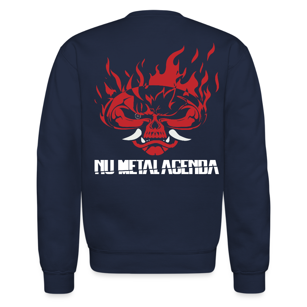 The Samurai Metal Agenda - Crewneck Sweatshirt (2-Side) - navy