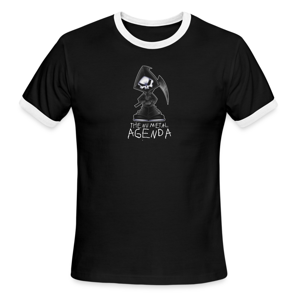 NMA Skull Reaper - Ringer T-Shirt - black/white