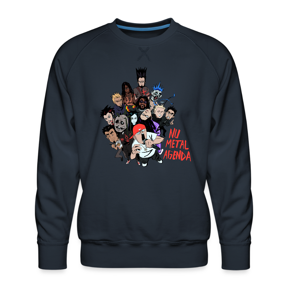 Nu Metal Family Portrait - Premium Sweatshirt - navy