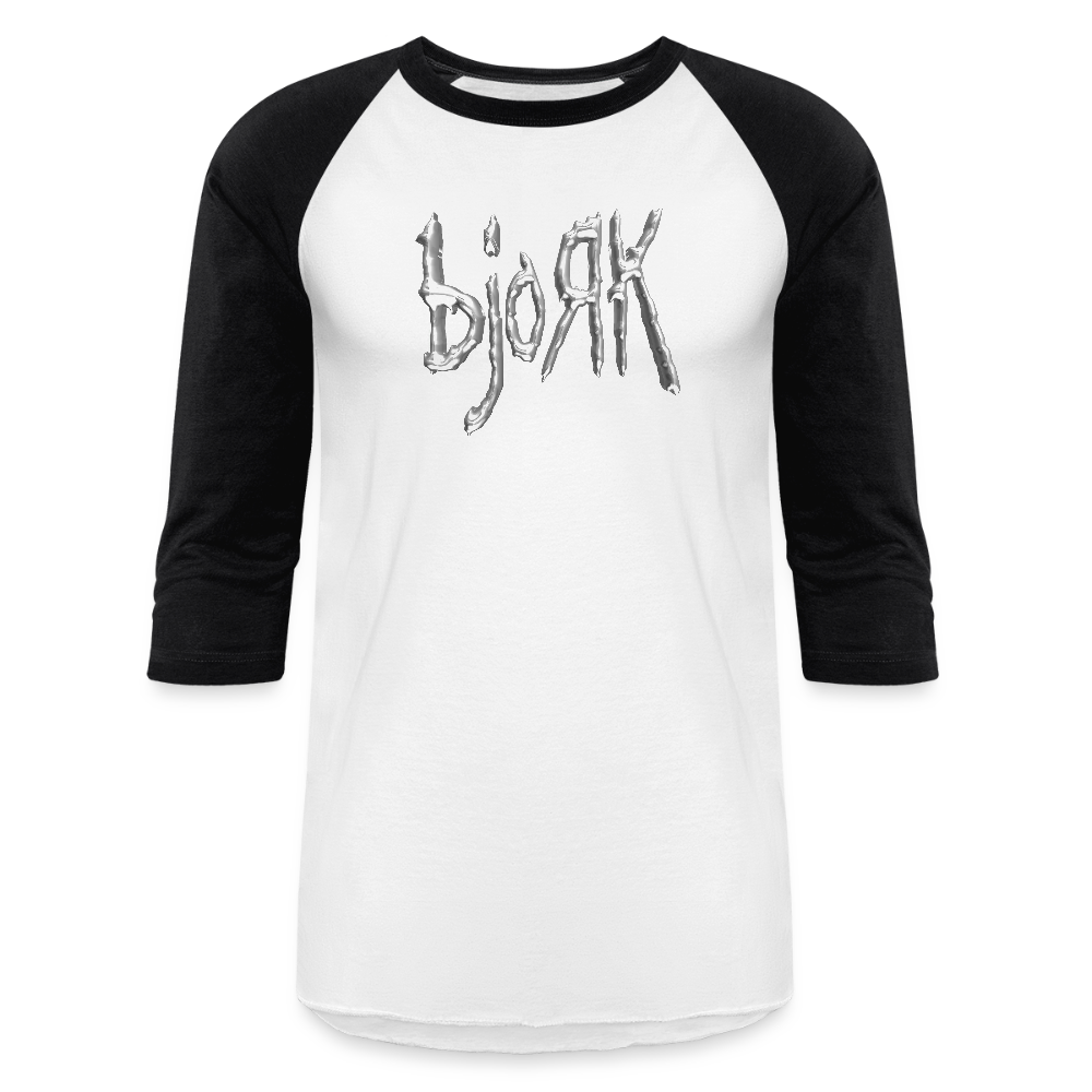bjoRk - Baseball T-Shirt - white/black