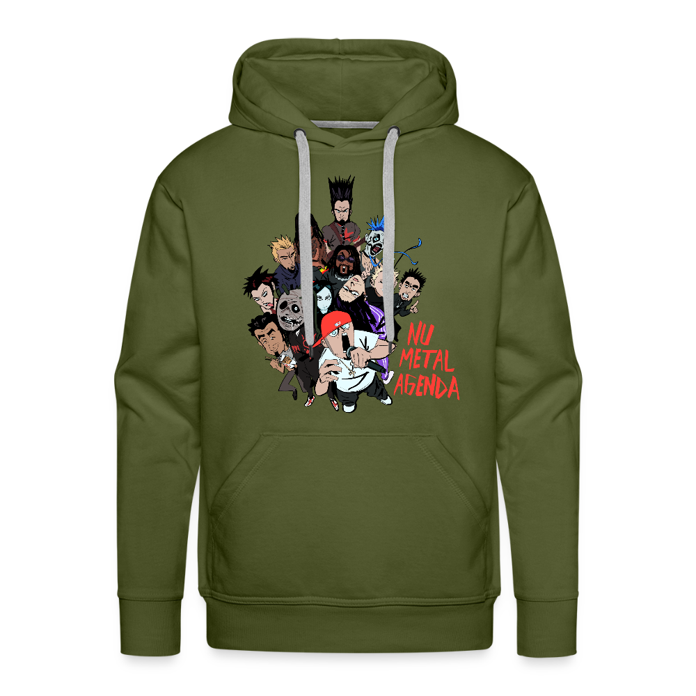 Nu Metal Family Portrait - Premium Hoodie - olive green