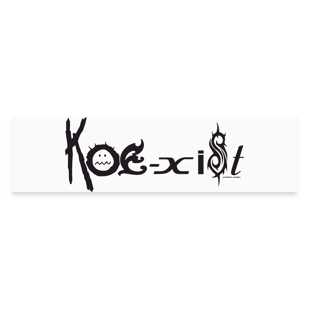 Koexist - Bumper Sticker / Black - white matte