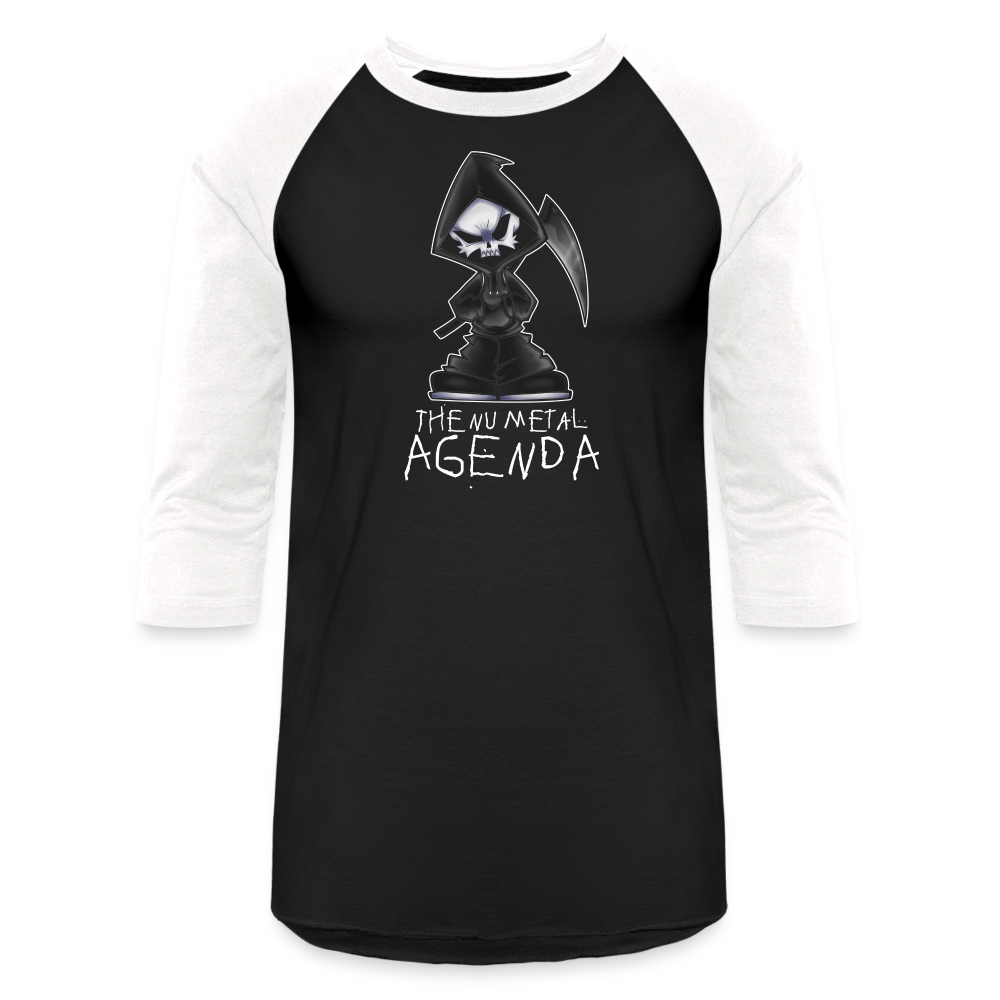 NMA Skully Guy - Baseball T-Shirt - black/white