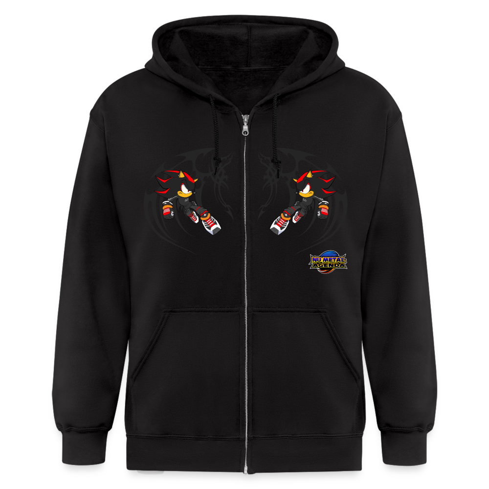 Shadow vs Shadow Zip Hoodie - black