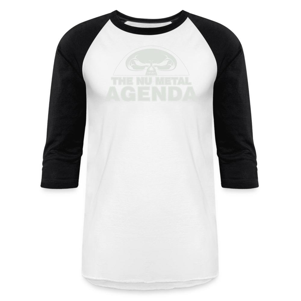 NMA Skull - Baseball Tee - white/black