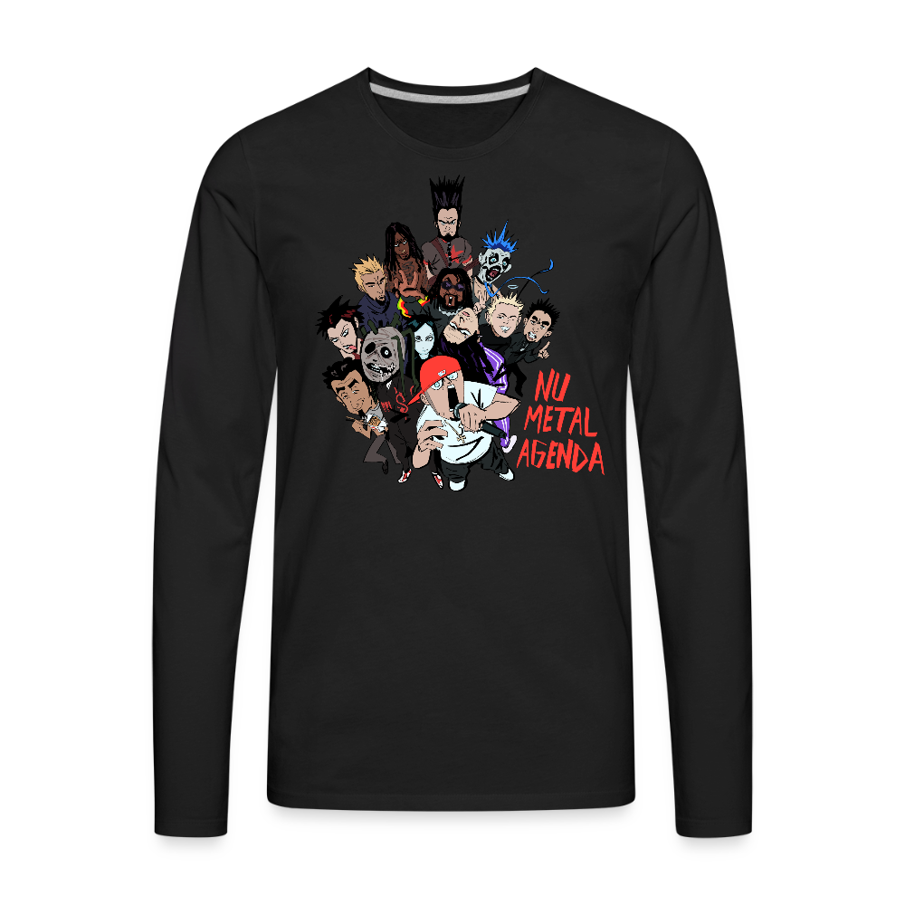 Nu Metal Family Portrait - Premium Long Sleeve T-Shirt - black