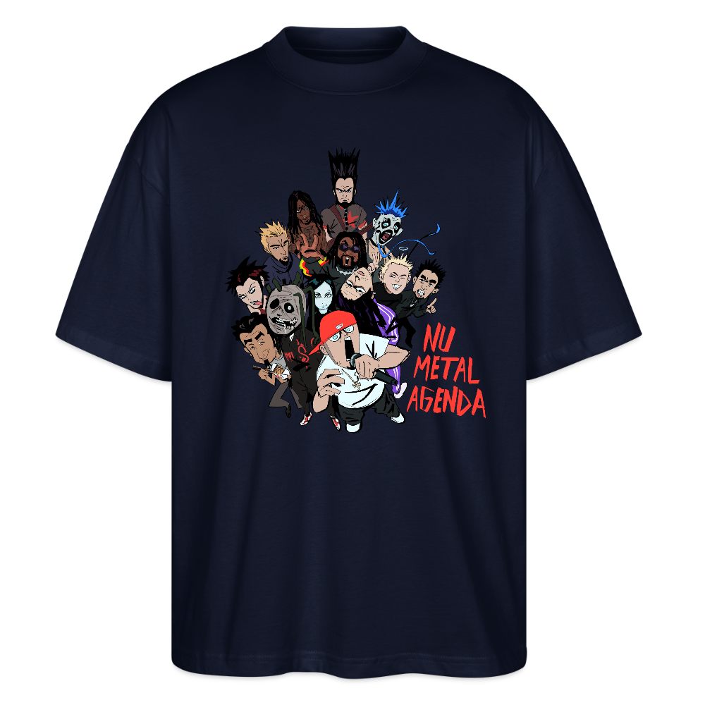 Nu Metal Family Portrait - Stanley/Stella Blaster Oversized T-Shirt - french navy