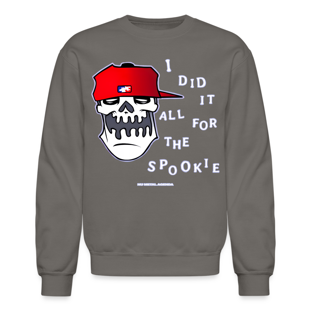 Did It All for the Spookie - Crewneck Sweatshirt - asphalt gray