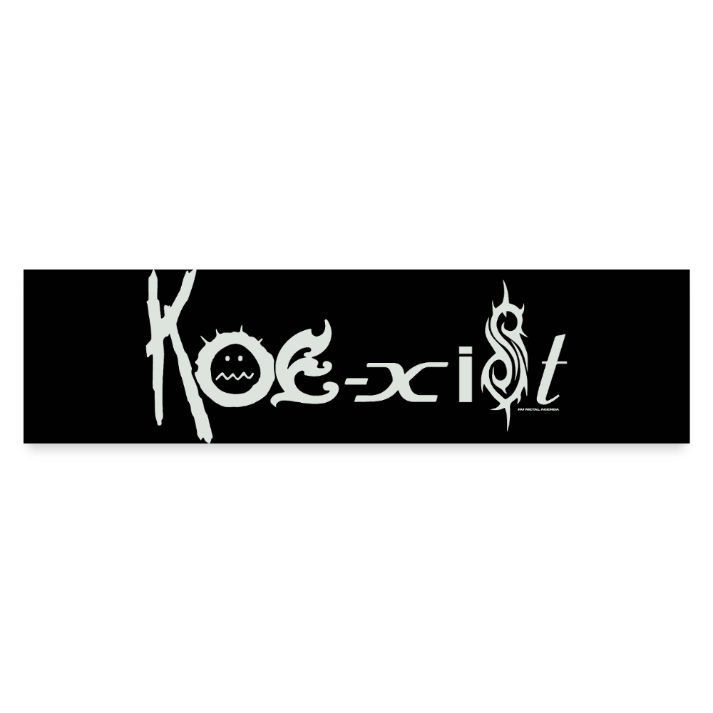 Koexist - Bumper Sticker Black - white matte