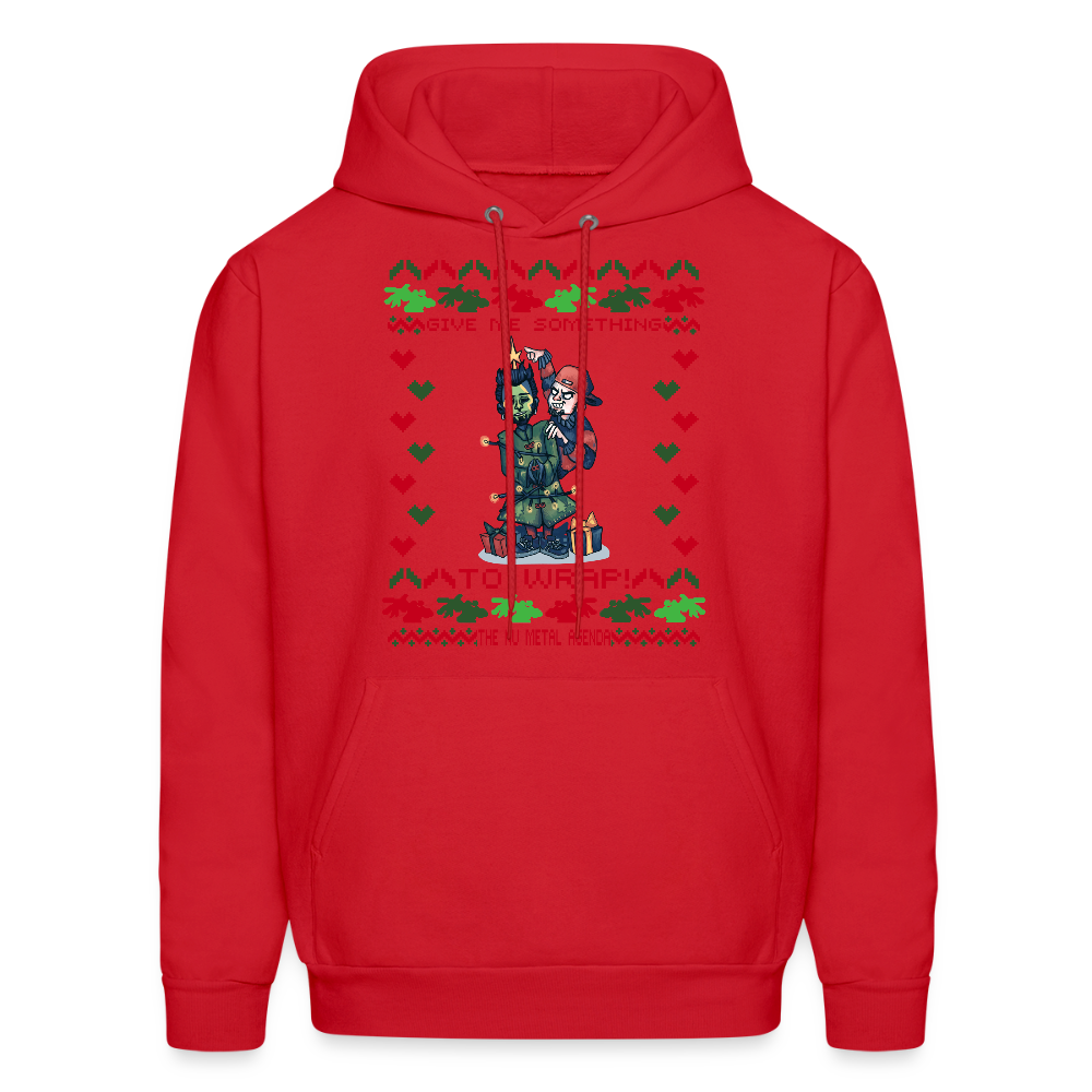 Give Me Something to Wrap Xmas - Premium Hoodie - red