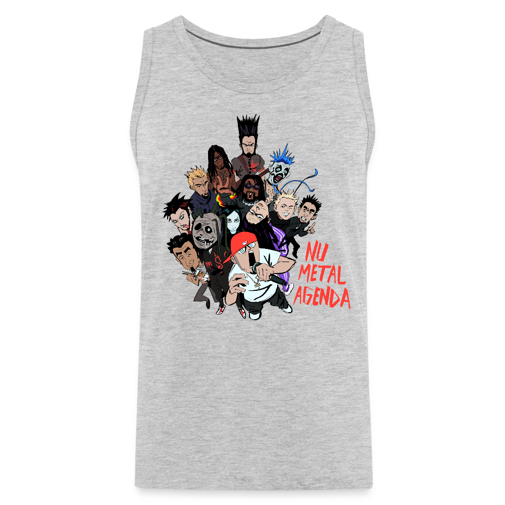 Nu Metal Family Portrait - Premium Tank - heather gray