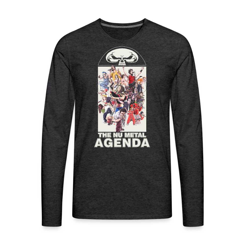 Nu Metal by Adriel Conteri - Premium Long Sleeve T-Shirt - charcoal grey