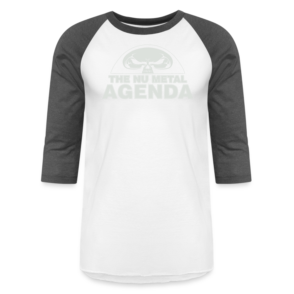 NMA Skull - Baseball Tee - white/charcoal