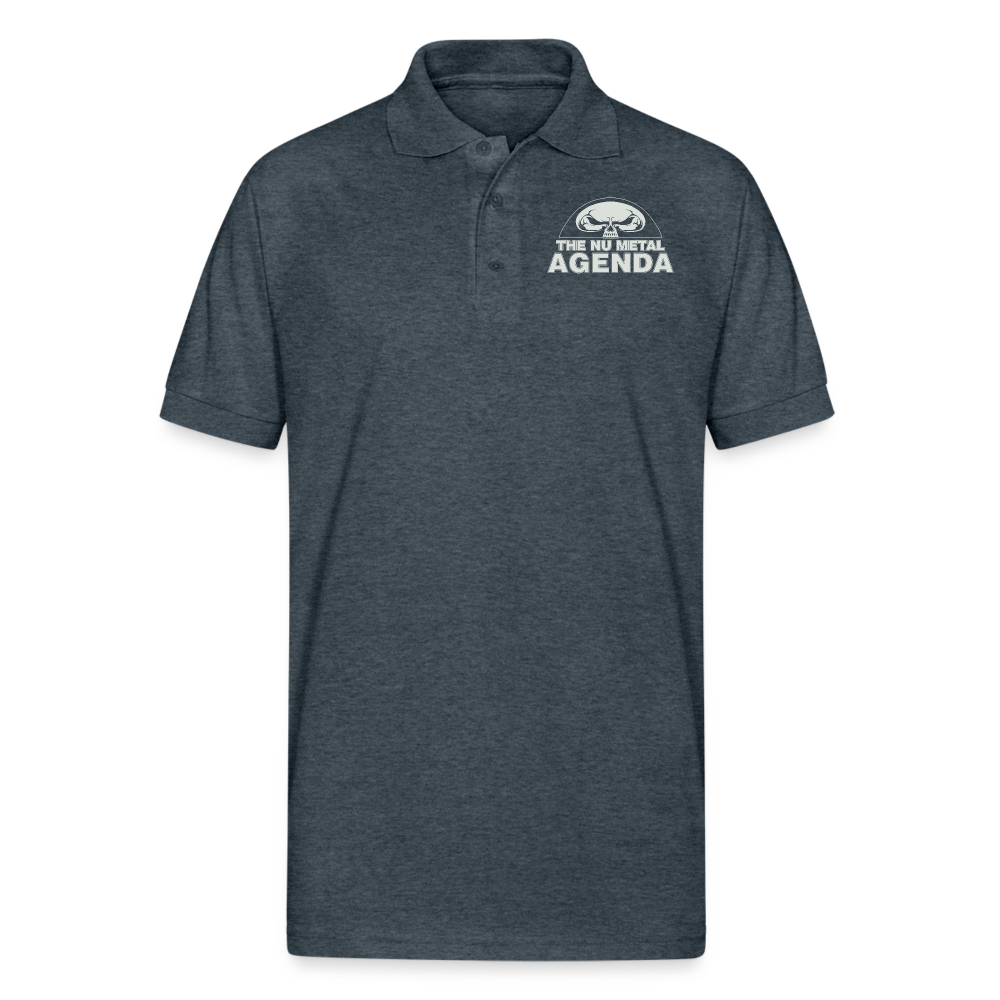 NMA Skull - Unisex 50/50 Jersey Polo - deep heather