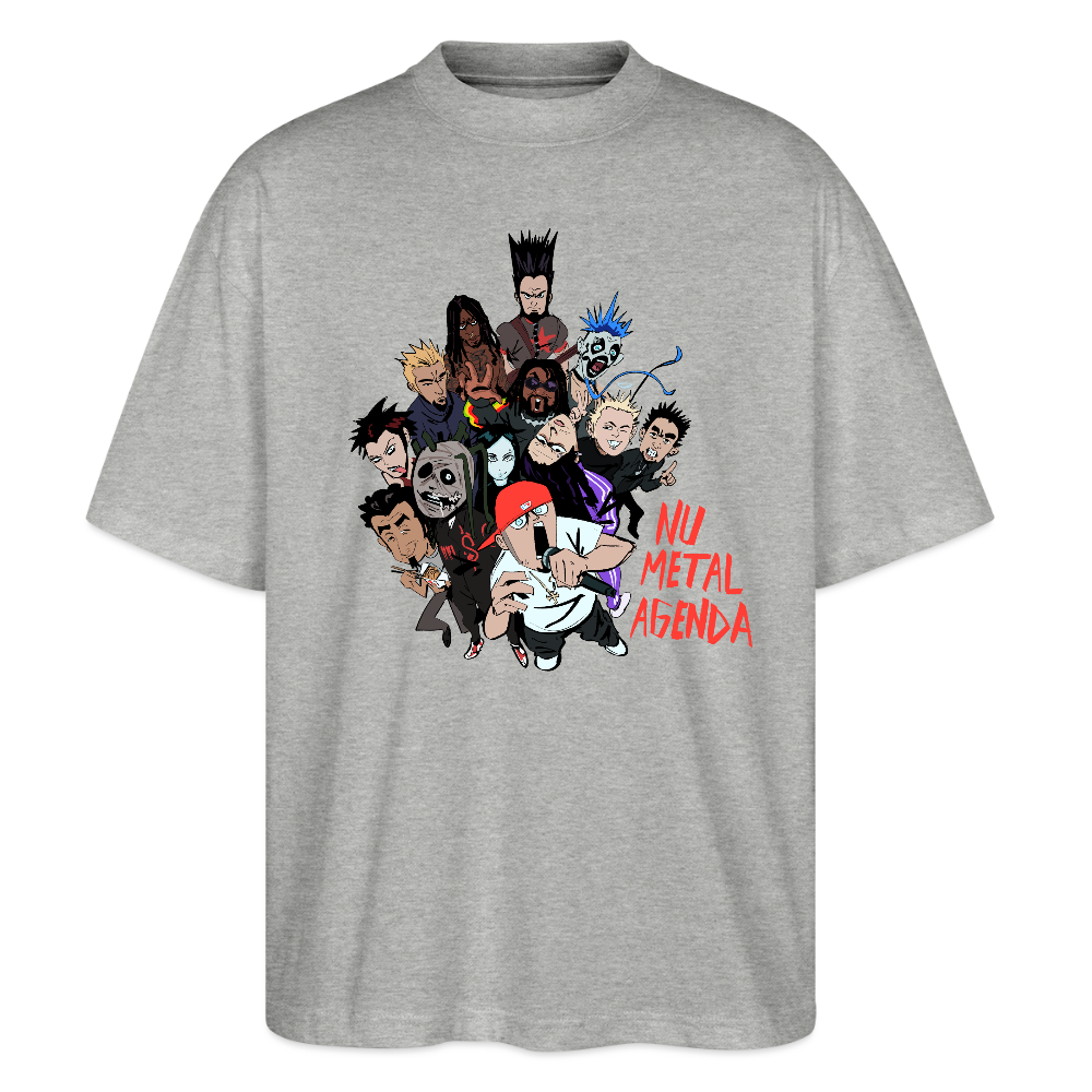 Nu Metal Family Portrait - Stanley/Stella Blaster Oversized T-Shirt - heather gray
