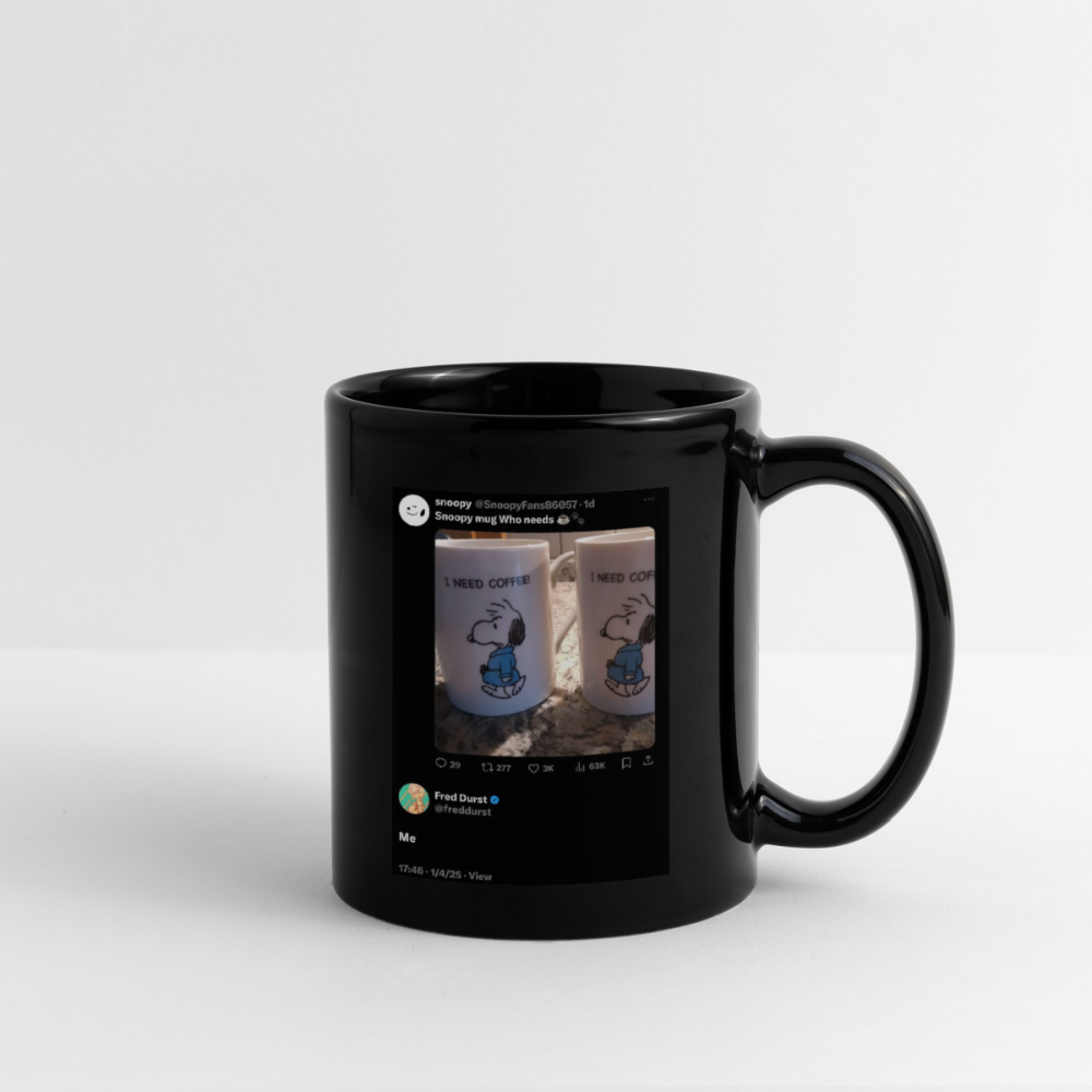 Fred Durst Snoopy Mug - black