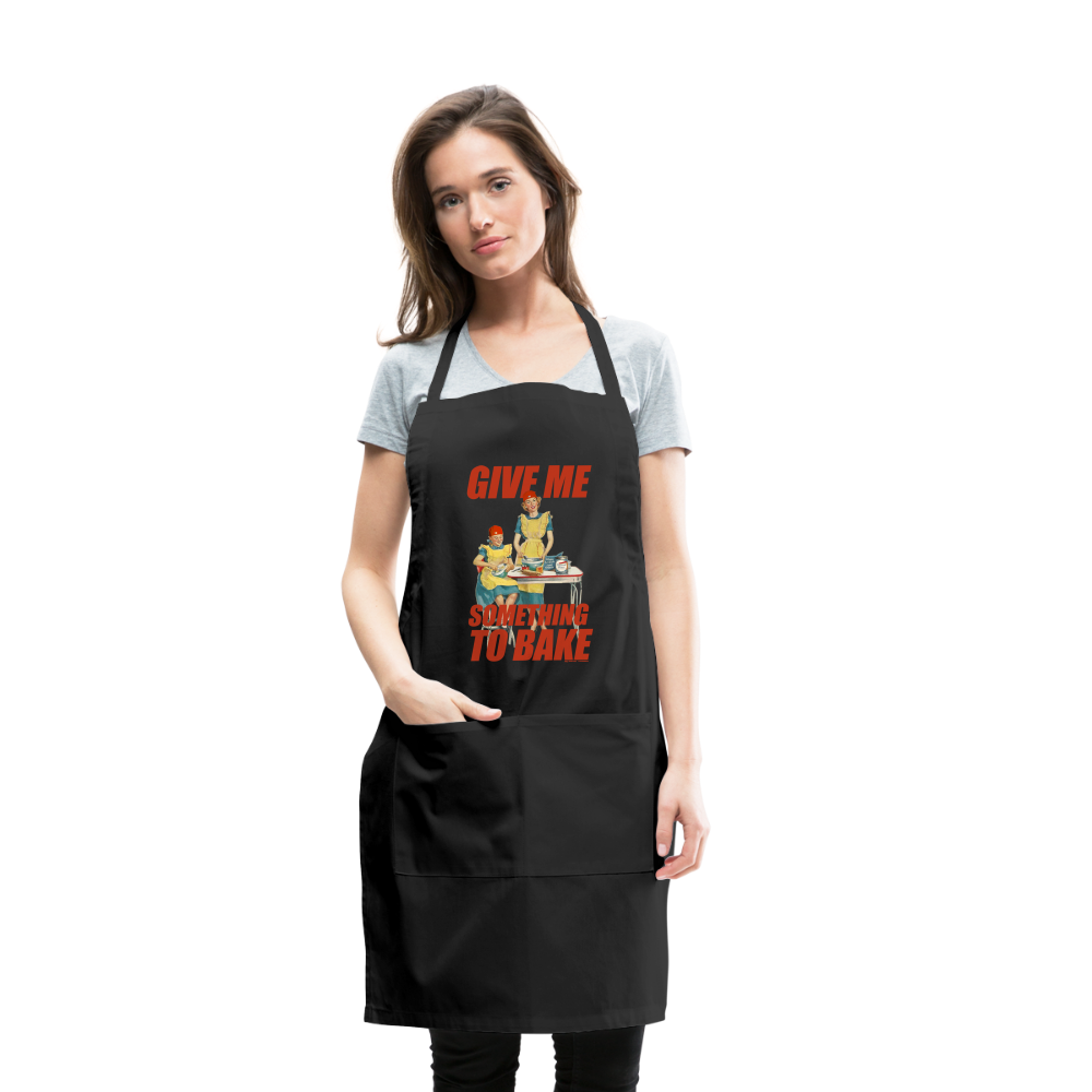 Give Me Something to Bake - Adjustable Apron - black