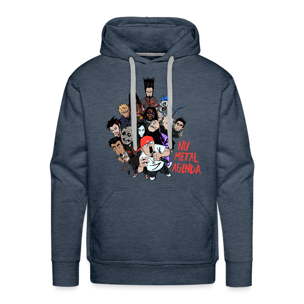 Nu Metal Family Portrait - Premium Hoodie - heather denim
