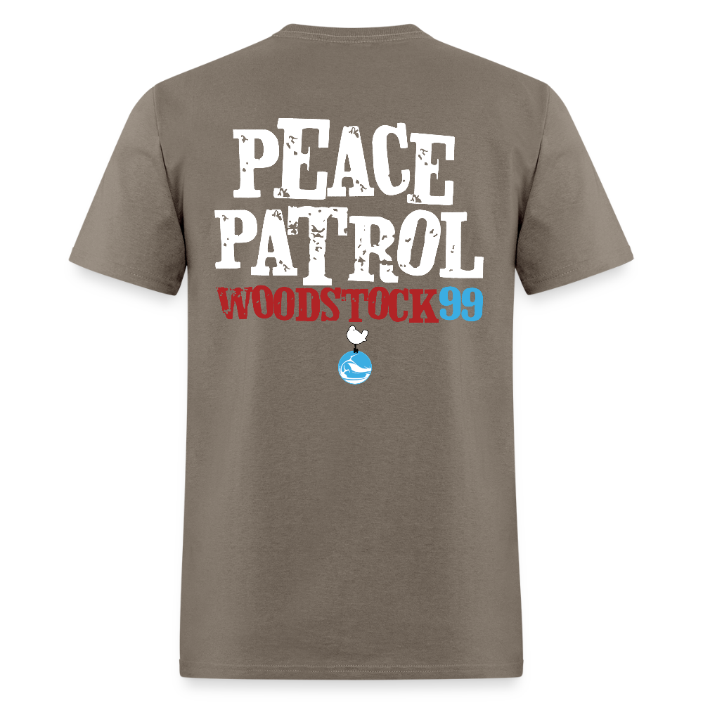 Woodstock 99 Peace Patrol - Tee - safari