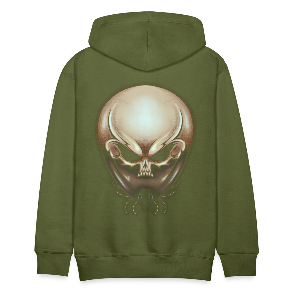 NMA Tick Skull - Premium Hoodie - olive green