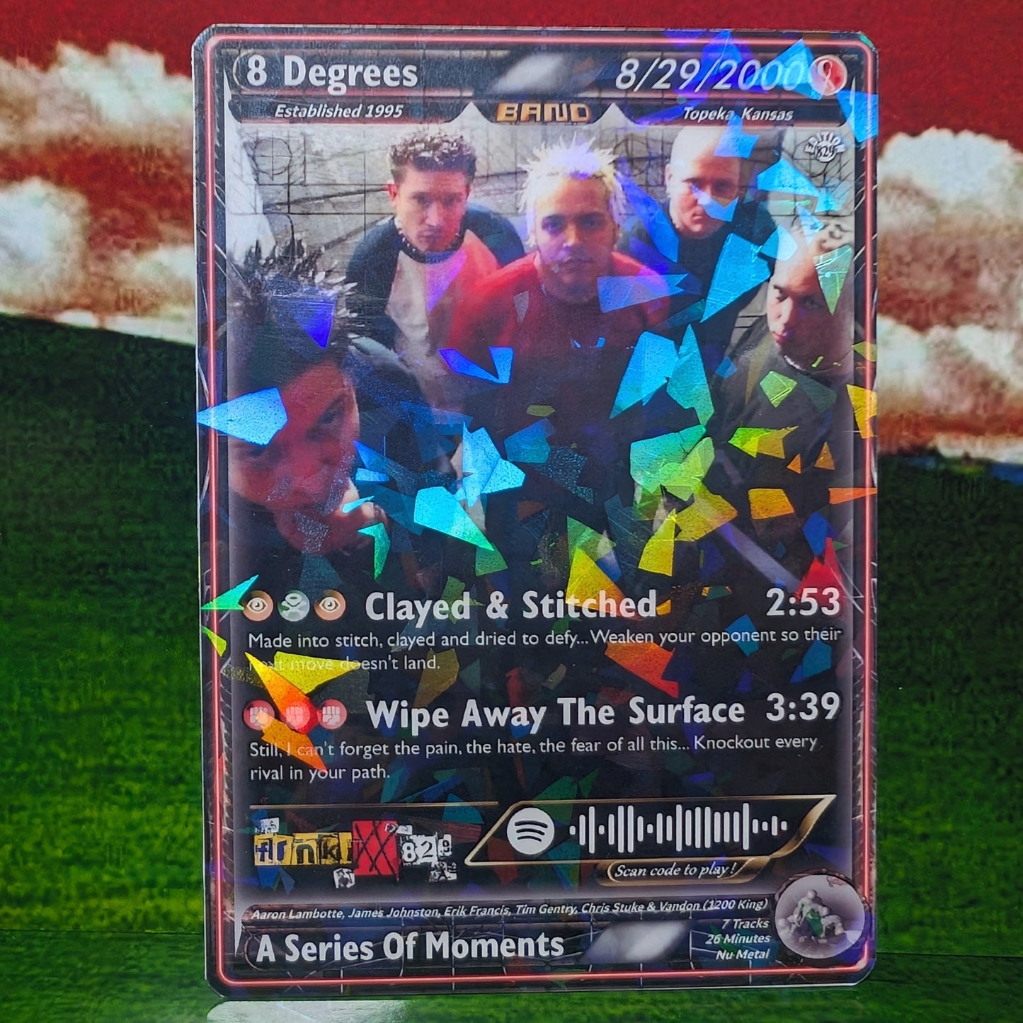 8 Degrees Holographic Trading Card