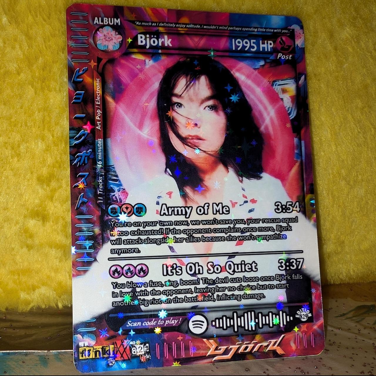 Bjork Holographic Trading Card