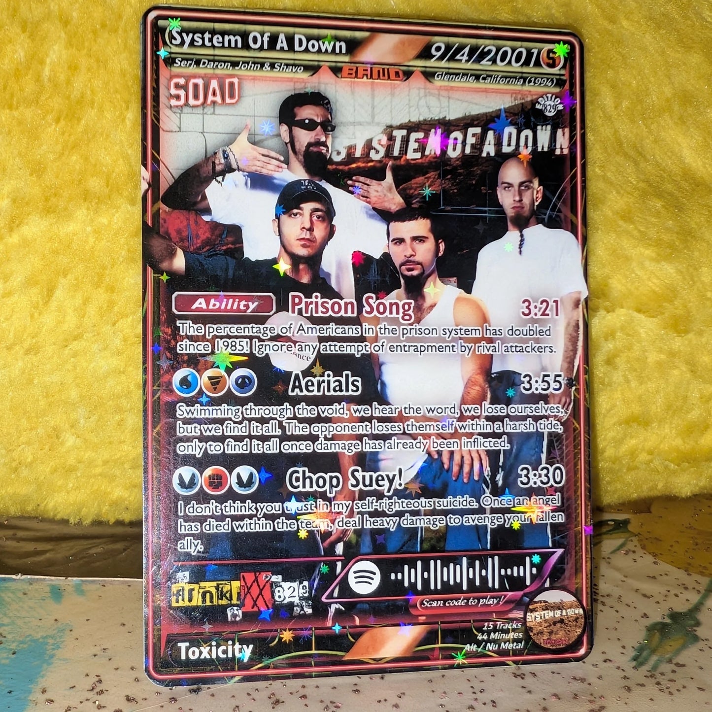 System Of A Down Holographic Trading Card