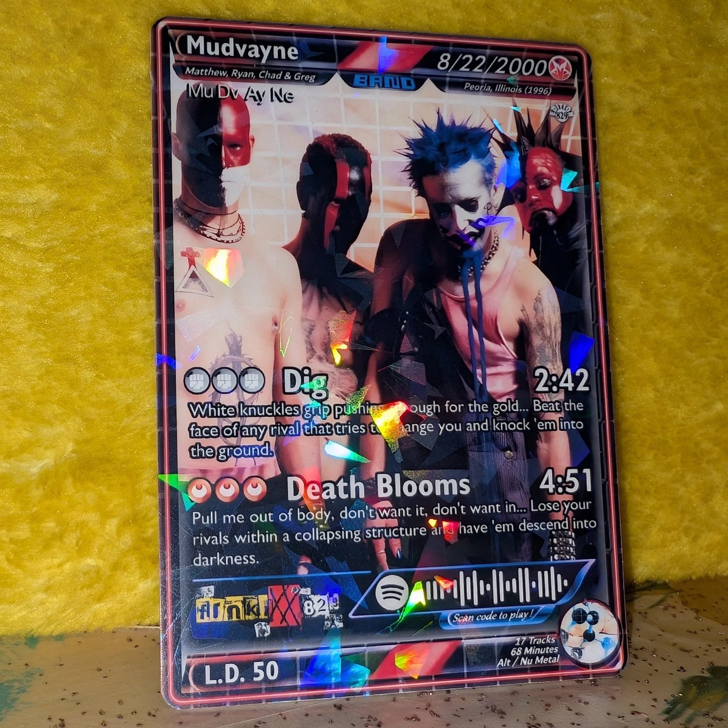 Mudvayne Holographic Trading Card