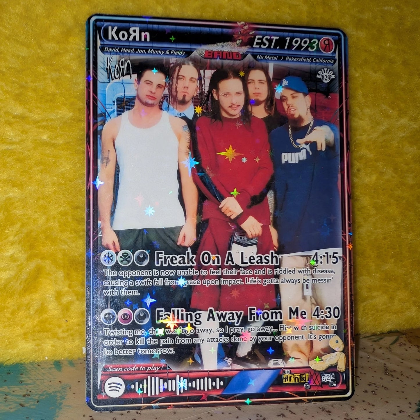 KoRn Holographic Trading Card