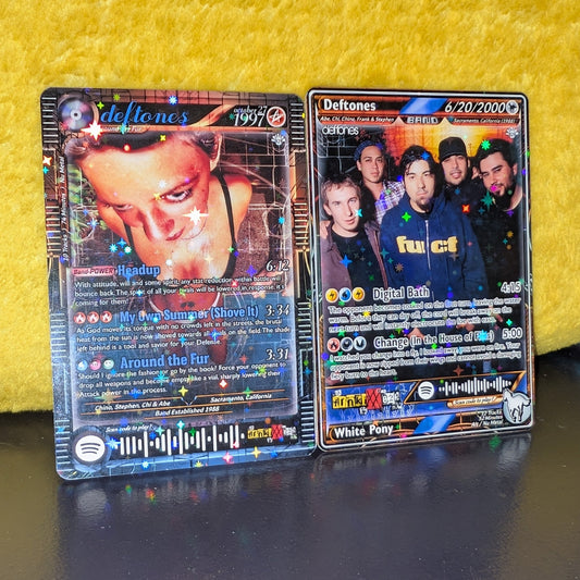 Deftones Holographic Trading Card Set