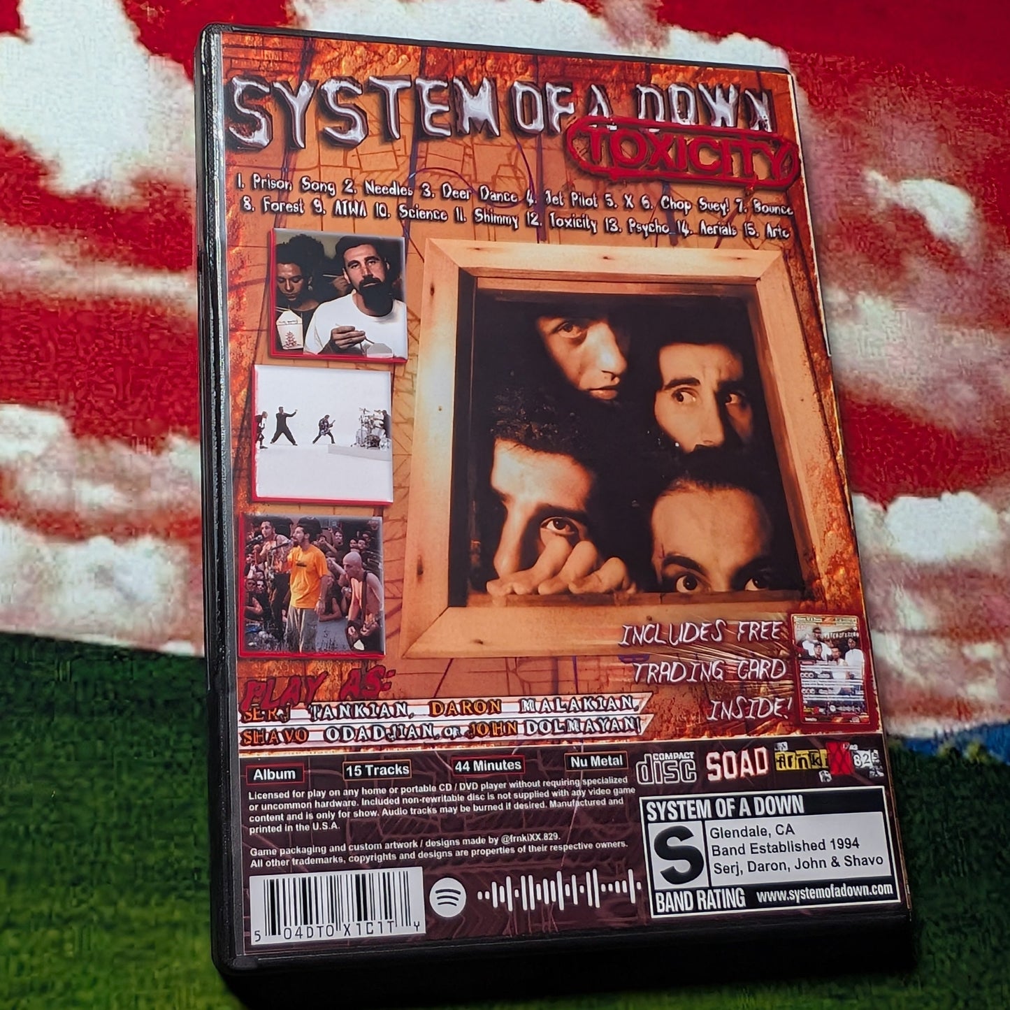 System of a Down / Toxicity PlayStation 2 Case
