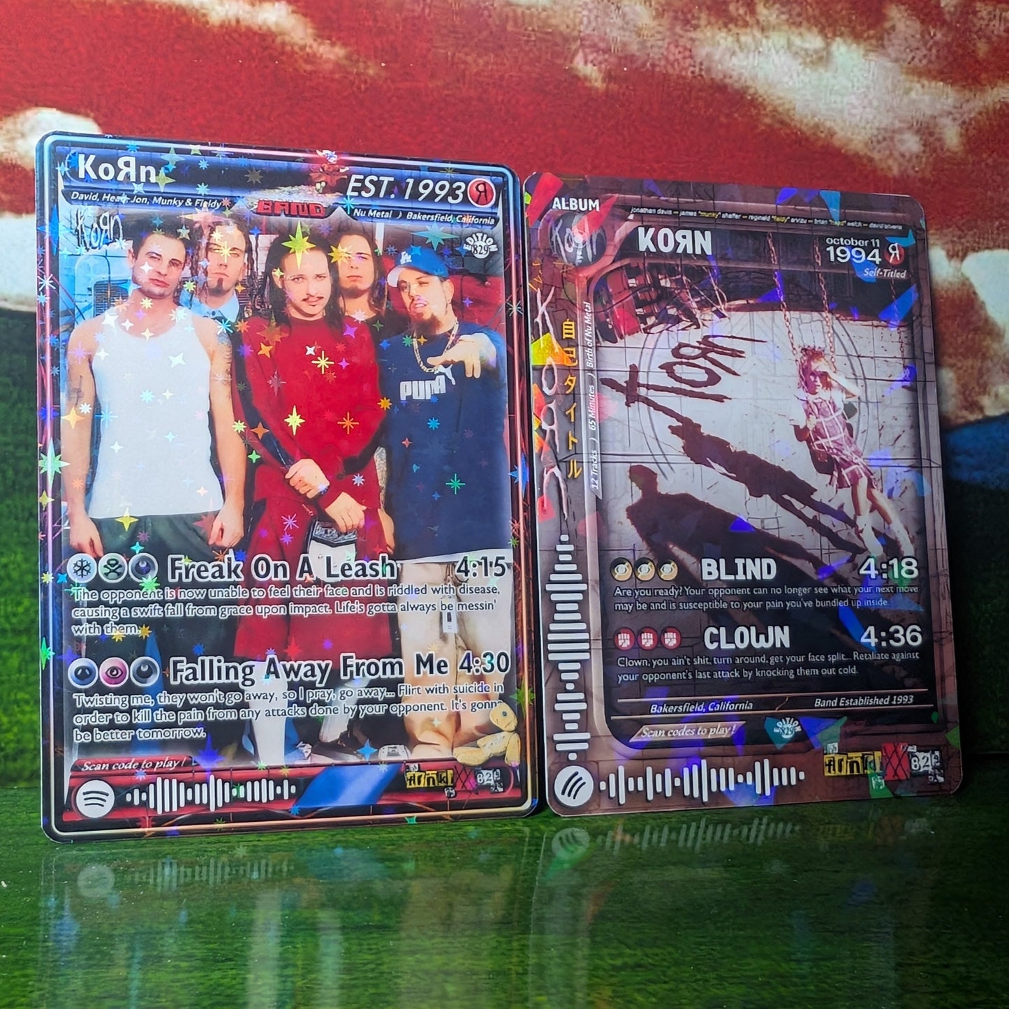 KoRn Holographic Trading Card Set
