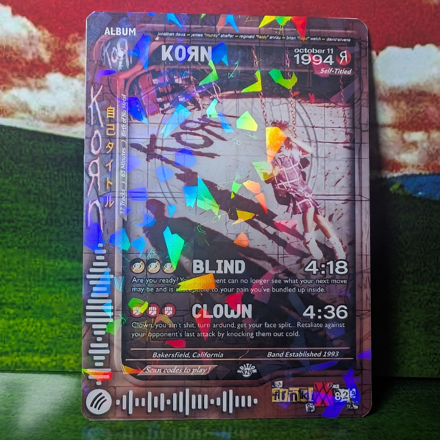 KoRn Holographic Trading Card Set
