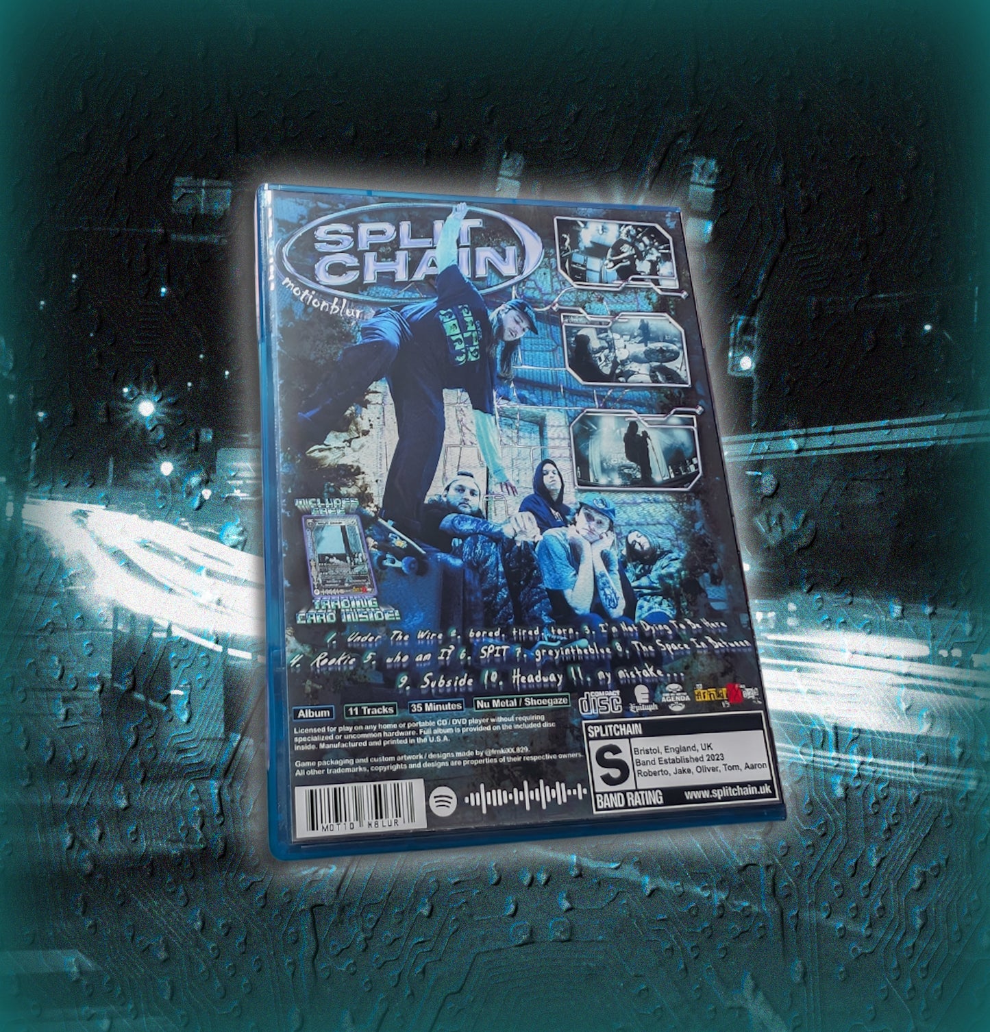Split Chain / 'Motionblur' PlayStation 2 Case + CD