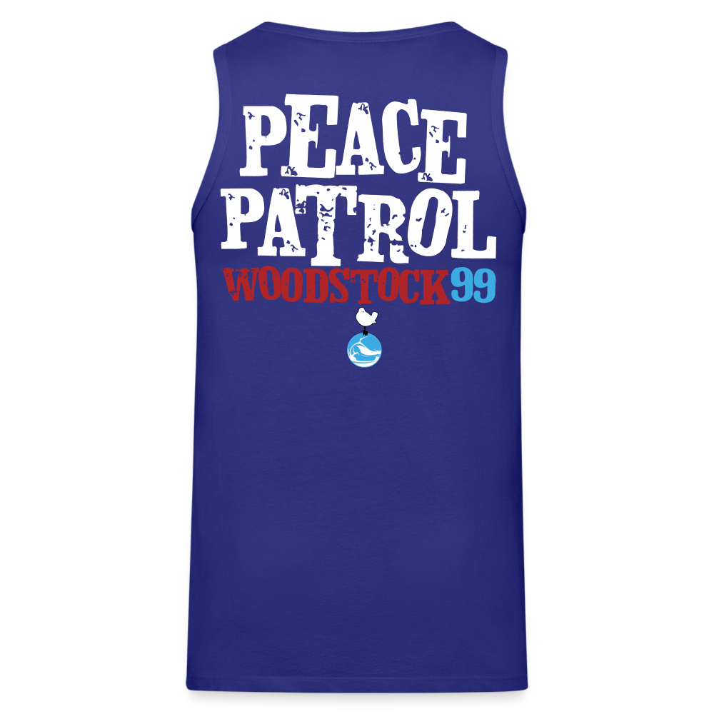 Woodstock 99 Peace Patrol - Men’s Premium Tank - royal blue