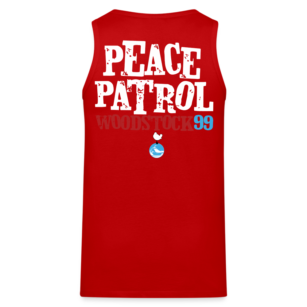 Woodstock 99 Peace Patrol - Men’s Premium Tank - red