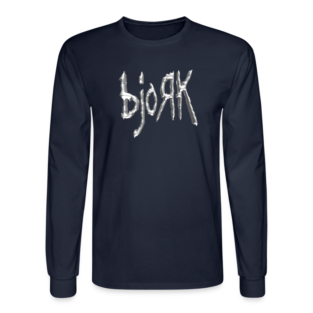 bjoЯk - Long Sleeve Tee - navy