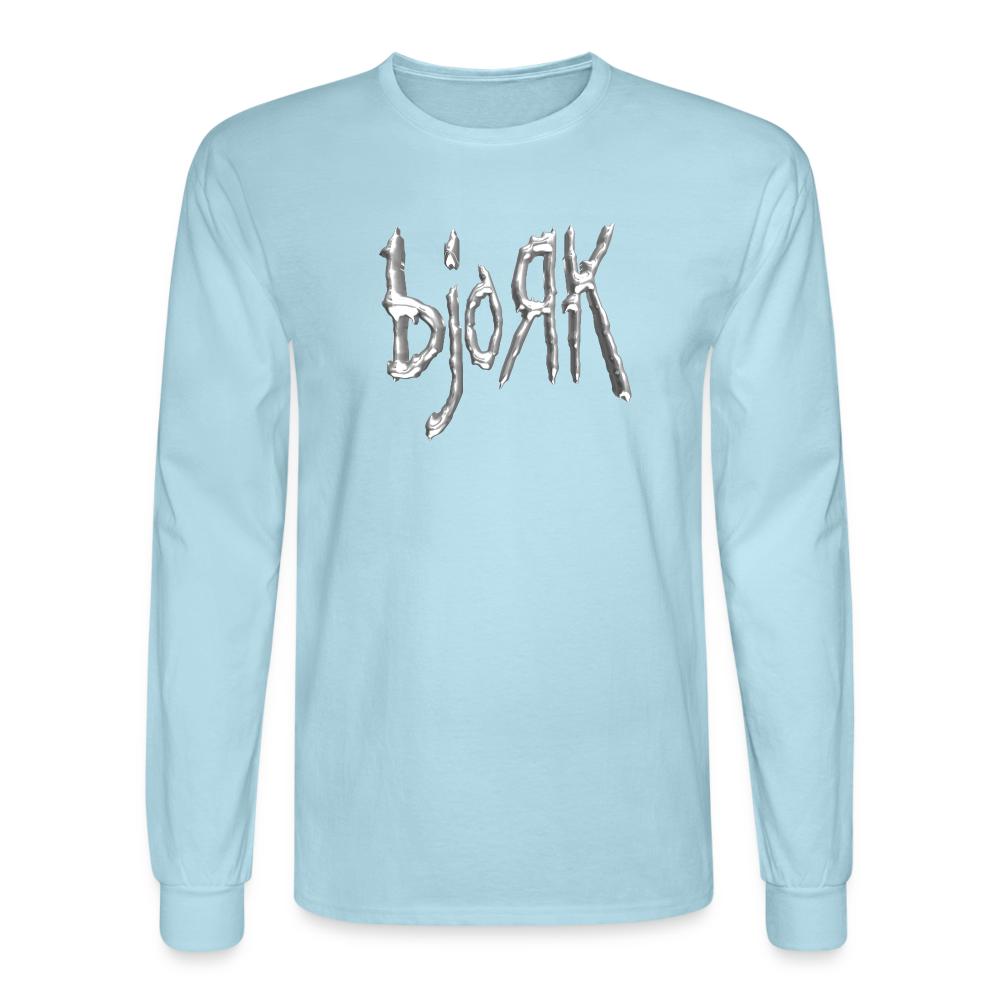 bjoЯk - Long Sleeve Tee - powder blue